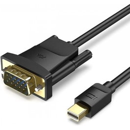 Vention Cable Conversor Mini DisplayPort Macho a VGA Macho 1,5m Negro HFDBG
